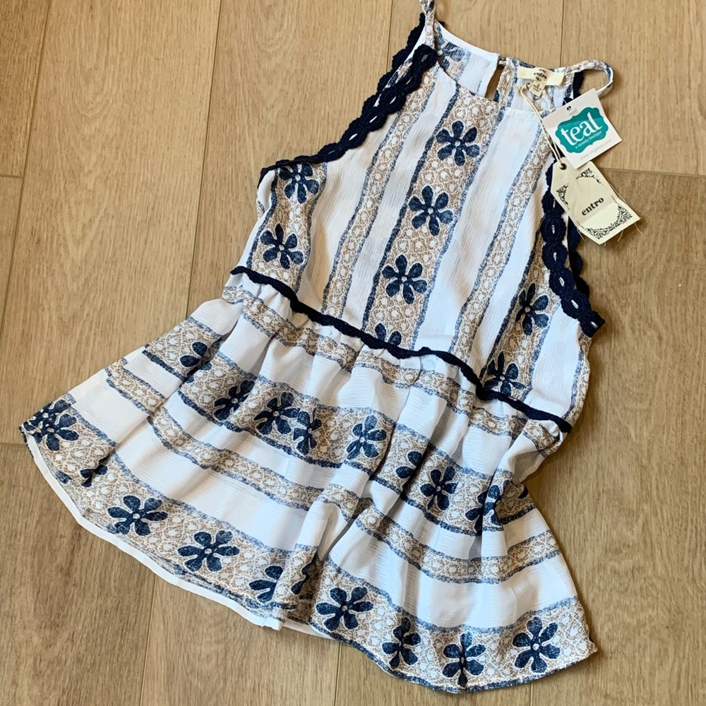 NWT! Teal Boutique Tank